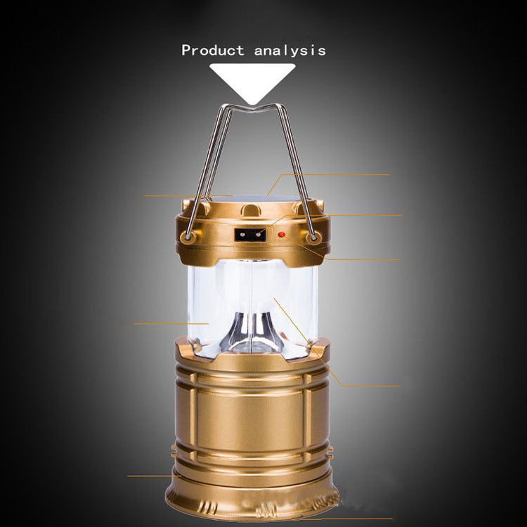 Telescopic Multifunctional Solar Camping Lantern