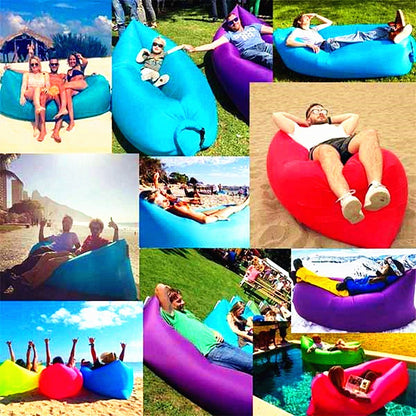 Fast-Inflatable Outdoor Air Sofa: Hangout, Lounge, Sleep