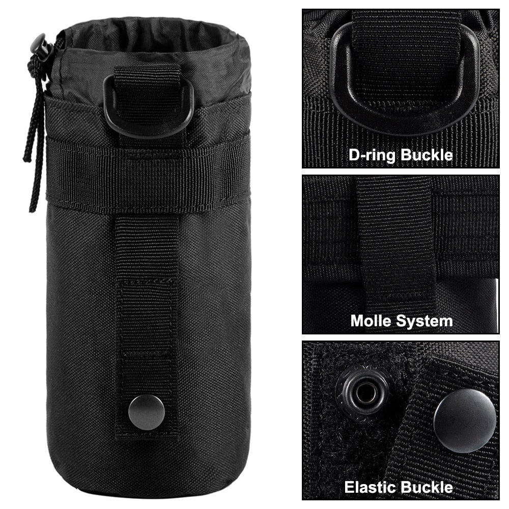 Portable Molle Water Bottle Pouch: Tactical