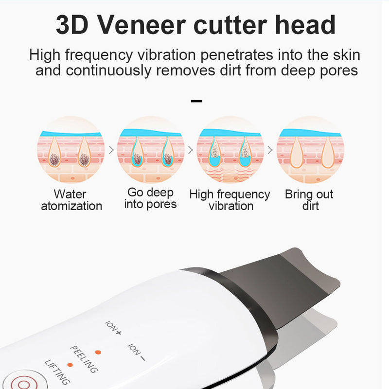 LED Ultrasonic Skin Scrubber