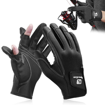 Neoprene Fishing Gloves For Men and Women 2 Cut Fingers Flexible SP