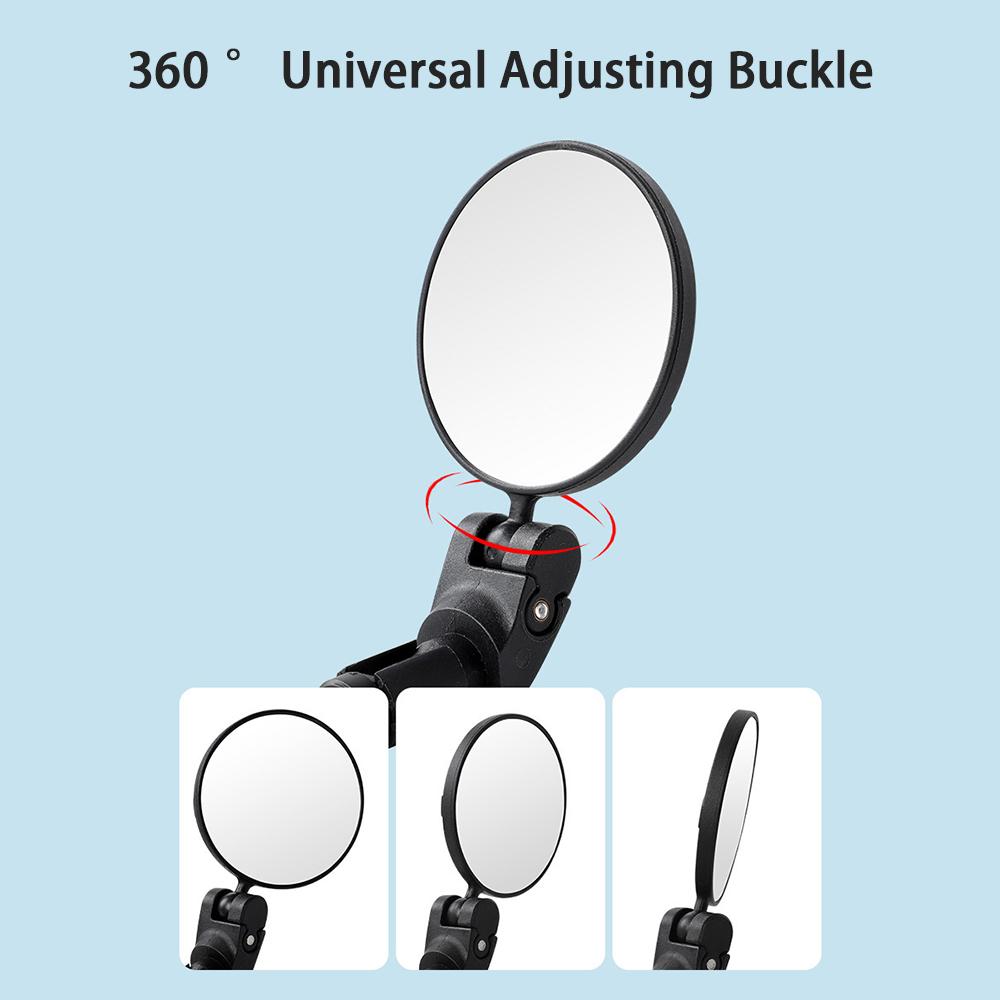 1PCS Foldable convex rearview mirror for bicycle