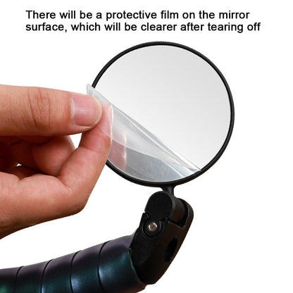 1PCS Foldable convex rearview mirror for bicycle