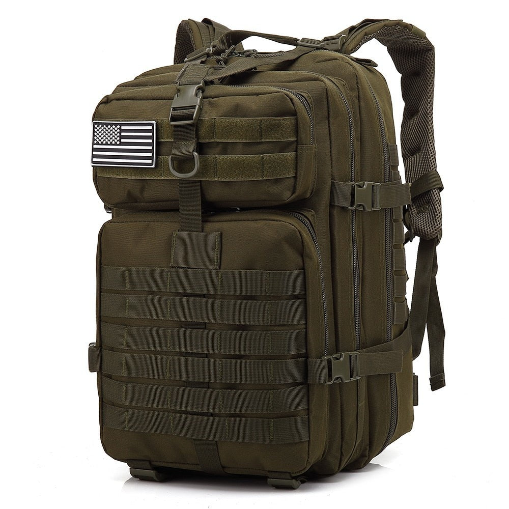 50L Man Army Tactical Backpack: Large-Capacity Military Assault Bag